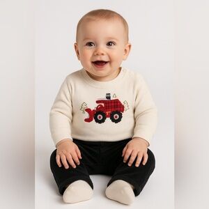 Baby Boy Snow Plow Winter Outfit 9M 12M